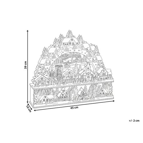 Décoration De Noël LED Bolkesjo 39 Cm Marron Clair