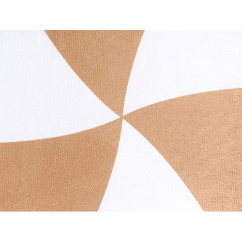 Lot De 2 Coussins Décoratifs Whirl Candy Tissu 60 X 60 Cm Marron/blanc Motif De Noël