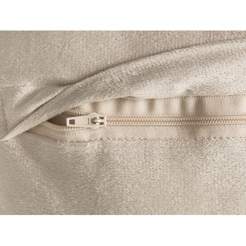 Lot De 2 Coussins Décoratifs Belle Velours 50 X 30 Cm Taupe Motif De Noël