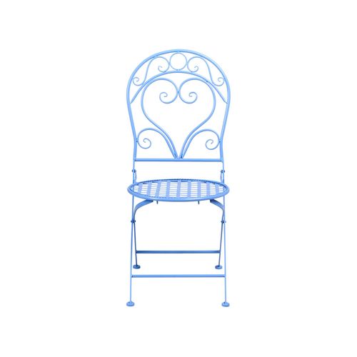 Ensemble Pour Bistro Albinia Métal Bleu