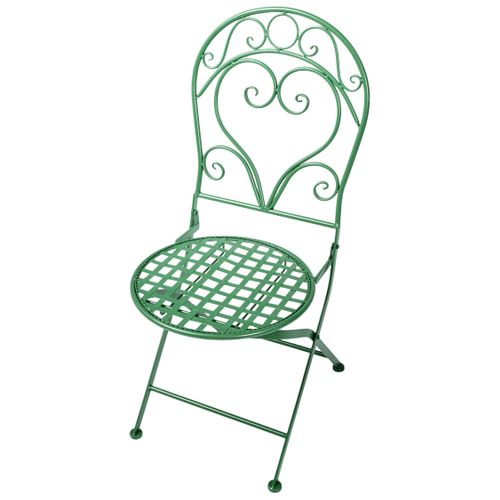 Lot De 2 Chaises De Jardin Albinia Métal Vert