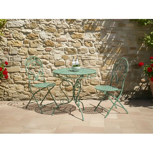 Ensemble Pour Bistro Albinia Métal Vert