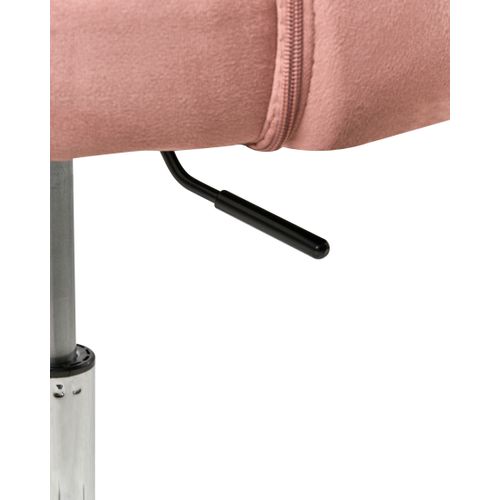Chaise De Bureau Katonah Velours Rose