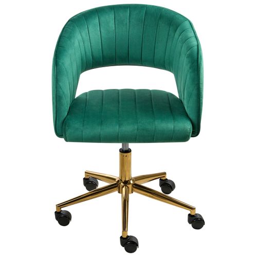 Chaise De Bureau Katonah Velours Vert