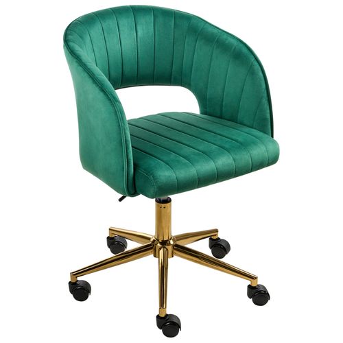Chaise De Bureau Katonah Velours Vert