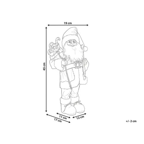 Décoration De Noël Ormsavatnet Père Noël 45 Cm Rouge