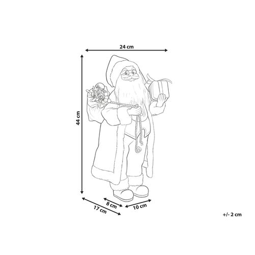 Décoration De Noël Ramvatn Père Noël 44 Cm Rouge