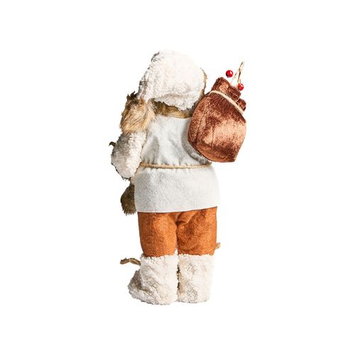 Décoration De Noël Svartevatnet Père Noël 37 Cm Marron/blanc