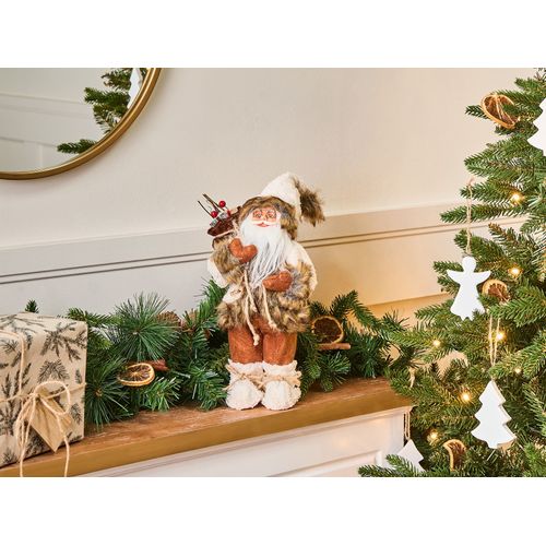Décoration De Noël Svartevatnet Père Noël 37 Cm Marron/blanc