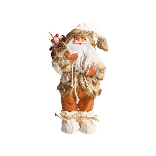 Décoration De Noël Svartevatnet Père Noël 37 Cm Marron/blanc
