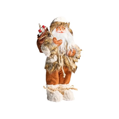 Décoration De Noël Svartevatnet Père Noël 37 Cm Marron/blanc