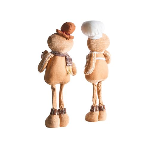 Lot De 2 Décorations De Noël Eikeren Bonhomme De Pain D'épice 55 Cm Marron