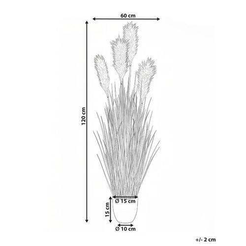 Plante Artificielle Pampas Grass 120 Cm Vert
