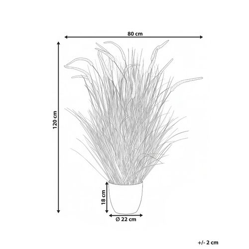Plante Artificielle Bristlegrass 120 Cm Orange