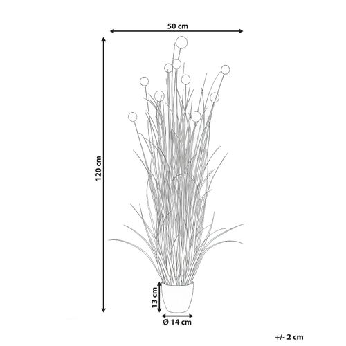Plante Artificielle Pompom Grass 120 Cm Vert