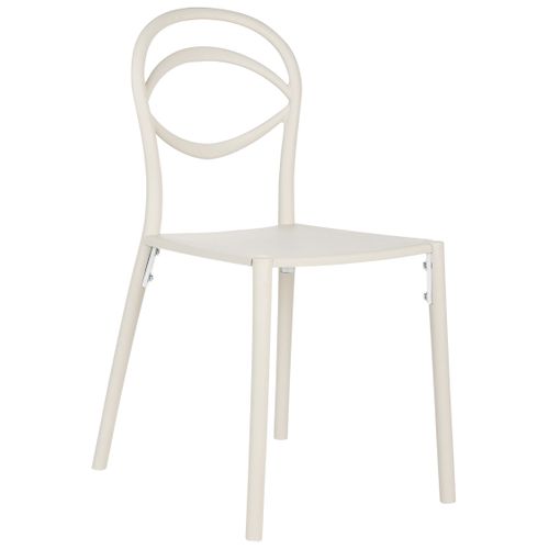Lot De 4 Chaises De Jardin Covolo Blanc Cassé