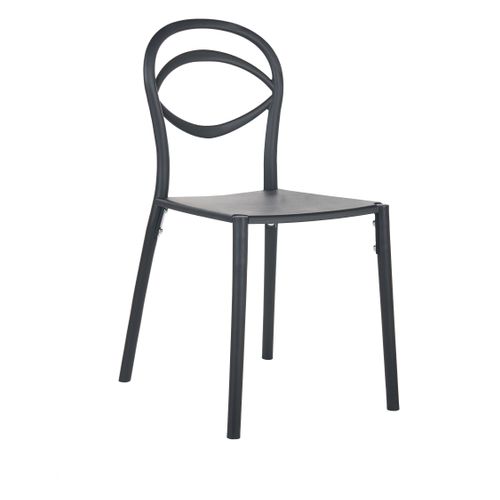 Lot De 4 Chaises De Jardin Covolo Noir