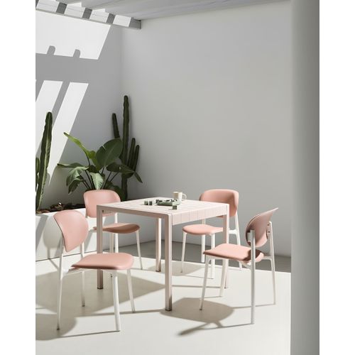 Lot De 4 Chaises De Jardin Musano Rose Pastel