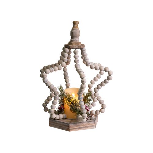 Décoration De Noël LED Patari Étoile 42 Cm Marron Clair