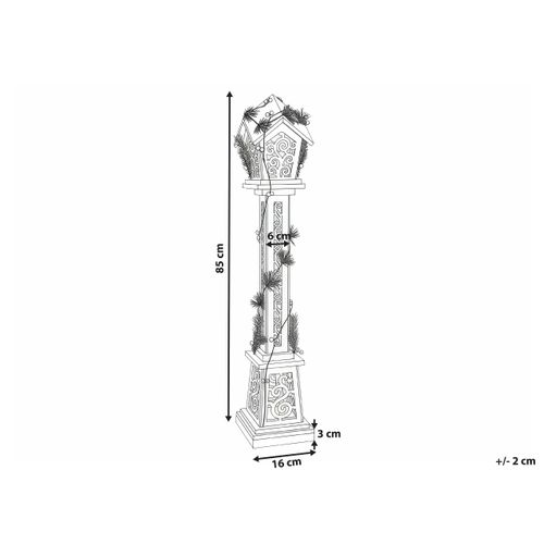 Décoration De Noël LED Lummene Lampadaires 80 Cm Blanc