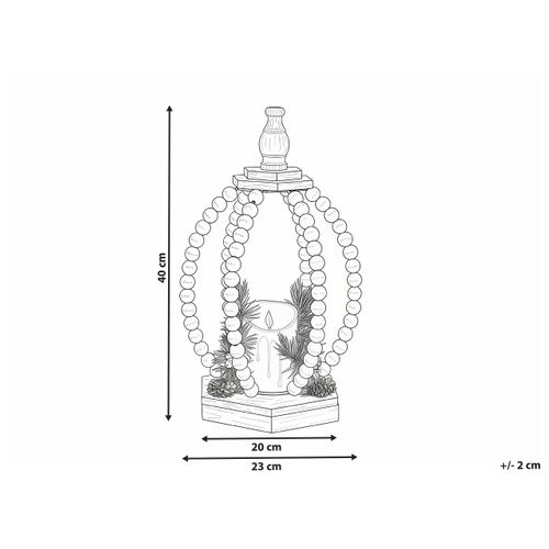 Décoration De Noël LED Pajarvi 40 Cm Marron Clair
