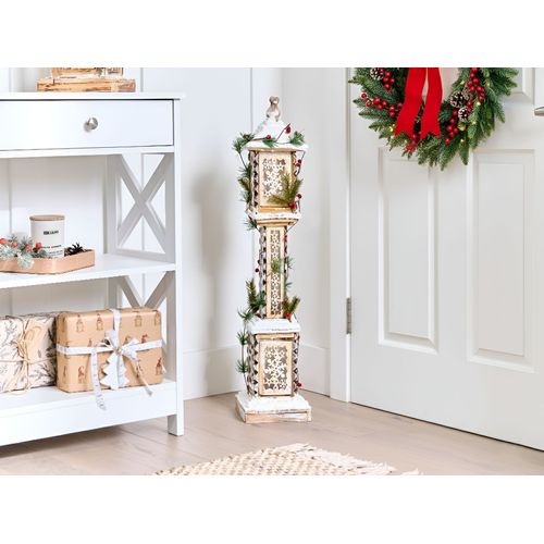 Décoration De Noël LED Lentira Lampadaires 80 Cm Marron Clair