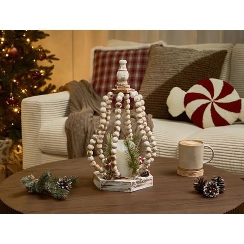 Décoration De Noël LED Petruma 40 Cm Marron Clair