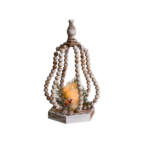 Décoration De Noël LED Petruma 40 Cm Marron Clair