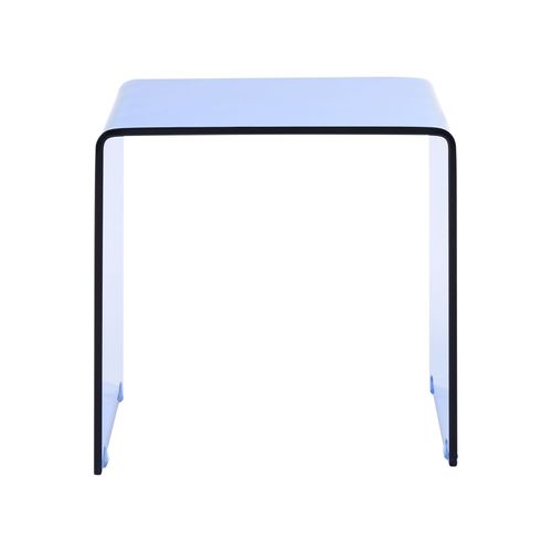 Lot De 2 Bout de canapé Kendall Verre De Sécurité Bleu