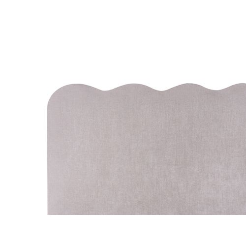 Lit Ottoman Tissu Chenille Nanterre 140 X 200 Cm Beige