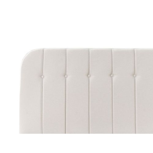 Lit Ottoman Tissu Challans 140 X 200 Cm Blanc Cassé