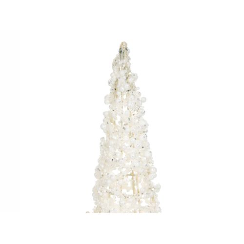 Lot De 3 Figurines Rosan Arbre De Noël 40/50/60 Cm Blanc