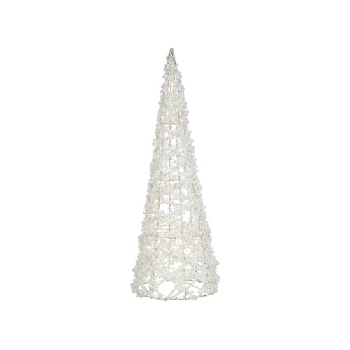 Lot De 3 Figurines Rosan Arbre De Noël 40/50/60 Cm Blanc