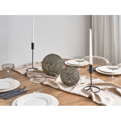 Décoration De Noël Bolmen Boule De Cristal 15/20 Cm Noir