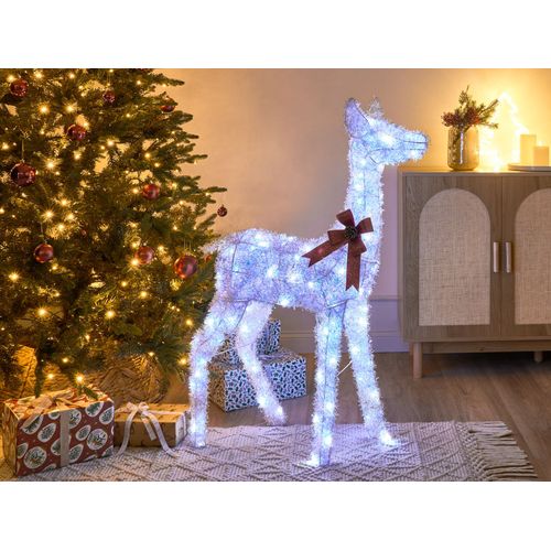 Décoration Extérieure LED Aurenne Cerf 110 Cm Blanc