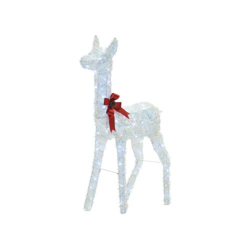 Décoration Extérieure LED Aurenne Cerf 110 Cm Blanc