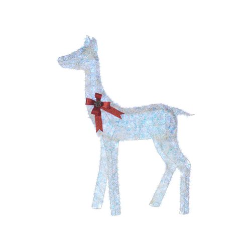 Décoration Extérieure LED Aurenne Cerf 110 Cm Blanc