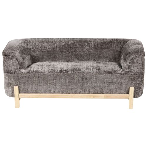 Ensemble De Salon 5 Places Alnor Tissu Chenille Marron