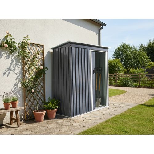 Abri De Jardin Aisone 150 Cm 89 Cm Gris Graphite