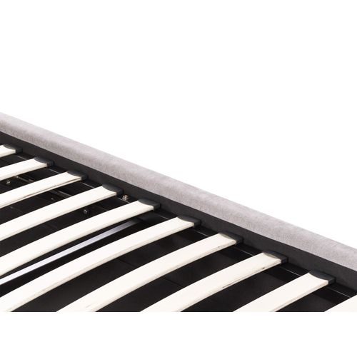 Lit Ottoman Tissu Chenille Challans 160 X 200 Cm Beige