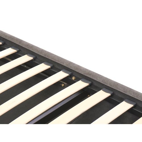 Lit Ottoman Tissu Chenille Arbois 160 X 200 Cm Taupe