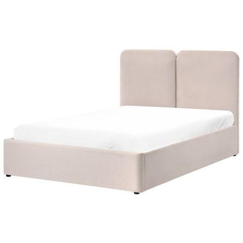 Lit Ottoman Tissu Arbois 140 X 200 Cm Beige