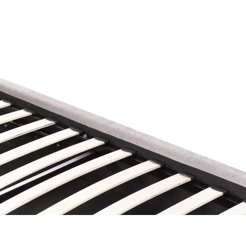 Lit Ottoman Tissu Chenille Quiberon 140 X 200 Cm Beige