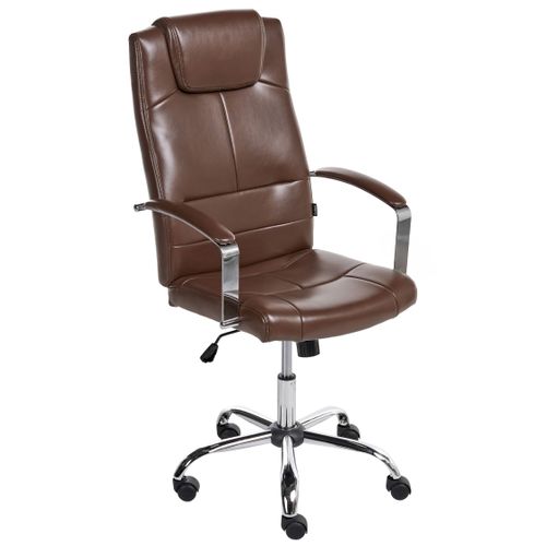 Fauteuil De Bureau Winner Cuir Pu Marron