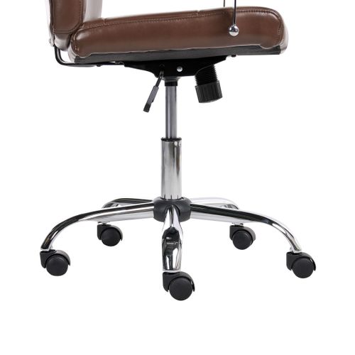 Fauteuil De Bureau Winner Cuir Pu Marron