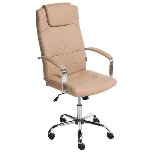 Fauteuil De Bureau Winner Cuir Pu Beige Sable
