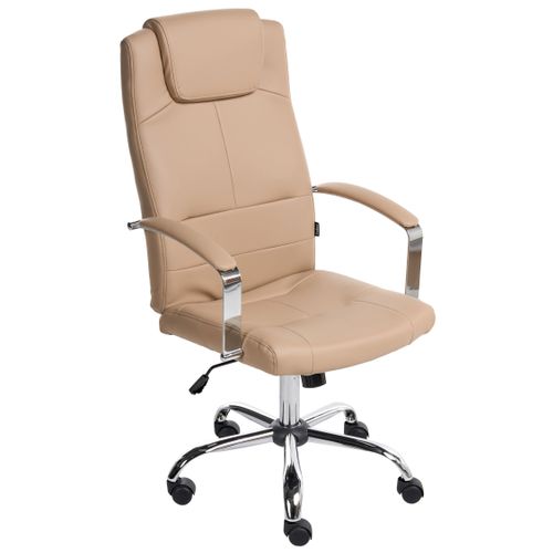 Fauteuil De Bureau Winner Cuir Pu Beige Sable