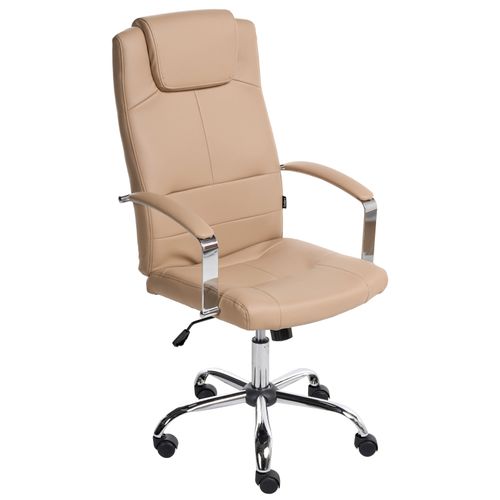 Fauteuil De Bureau Winner Cuir Pu Beige Sable