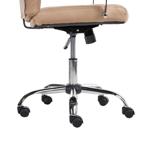 Fauteuil De Bureau Winner Cuir Pu Beige Sable