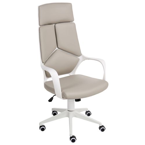 Chaise De Bureau Delight Cuir Pu Taupe